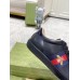 Gucci Womens Ace Sneakers in Black Leather with Bee