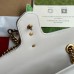 Gucci GG Marmont Small Shoulder Bag in Light Grey Chevron Leather