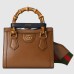 Gucci Diana Mini Tote Bag in Brown Calfskin