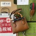 Gucci Diana Mini Tote Bag in Brown Calfskin