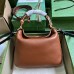 Gucci Diana Small Shoulder Bag in Brown Cuir Leather