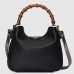 Gucci Diana Small Shoulder Bag in Black Cuir Leather