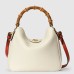 Gucci Diana Small Shoulder Bag in White Cuir Leather