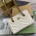 Gucci GG Marmont Small Tote in White Chevron Calfskin