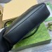 Gucci Mini messenger Bag in Black Grained Leather