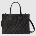 Gucci Ophidia GG Medium Tote Bag in Black GG Denim