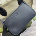 Gucci Medium Tote Bag in Canvas with Blue Gucci Print