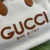 Gucci Medium Tote Bag in Canvas with Brown Gucci Print