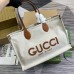 Gucci Medium Tote Bag in Canvas with Brown Gucci Print