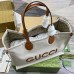 Gucci Medium Tote Bag in Canvas with Brown Gucci Print