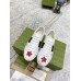 Gucci Womens Ace Sneakers in White Leather with Stars