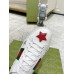 Gucci Womens Ace Sneakers in White Leather with Stars