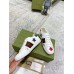 Gucci Womens Ace Sneakers in White Leather with Stars