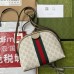 Gucci Ophidia GG Small Shoulder Bag in White GG Supreme Canvas