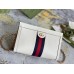 Gucci Ophidia Small Chain Shoulder Bag in White Leather