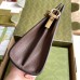Gucci Ophidia GG Small Chain Bag in GG Canvas with Brown Leather
