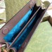 Gucci Ophidia GG Small Chain Bag in GG Canvas with Brown Leather