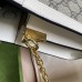 Gucci Ophidia GG Small Chain Bag in GG Canvas with White Leather