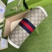 Gucci Ophidia GG Small Chain Bag in GG Canvas with White Leather