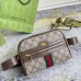 Gucci Ophidia Small Belt Bag in Beige GG Supreme Canvas Gucci Ophidia Small Belt Bag in Beige GG Supreme Canvas