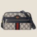 Gucci Ophidia Mini Camera Bag in Blue GG Supreme Canvas