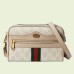 Gucci Ophidia Mini Camera Bag in White GG Supreme Canvas