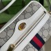 Gucci Ophidia Mini Camera Bag in Canvas with White Leather Trim