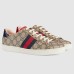 Gucci Womens Ace GG Supreme Sneakers with Web