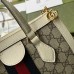 Gucci Ophidia Small Tote Bag in GG Canvas with White Leather