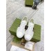 Gucci Womens Ace White Sneakers with Loved Embroidered