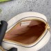 Gucci Ophidia GG Mini Round Shoulder Bag in White Leather