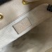 Gucci Ophidia GG Mini Bucket Bag in White Supreme Canvas