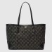 Gucci Ophidia GG Medium Tote Bag in Black GG Jacquard Denim