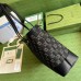 Gucci Ophidia GG Medium Tote Bag in Black GG Jacquard Denim