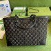 Gucci Ophidia GG Medium Tote Bag in Black GG Jacquard Denim