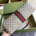 Gucci Ophidia GG Medium Tote Bag in GG Canvas with Brown Leather