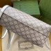 Gucci Ophidia GG Medium Tote Bag in GG Canvas with White Leather