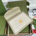Gucci Ophidia GG Small Top Handle Bag in White Supreme Canvas