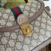 Gucci Ophidia GG Small Top Handle Bag in GG Canvas with Brown Leather