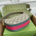 Gucci Ophidia GG Mini Hobo Bag in GG Canvas with Brown Leather