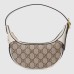 Gucci Ophidia GG Mini Hobo Bag in GG Canvas with White Leather