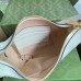 Gucci Ophidia GG Mini Hobo Bag in GG Canvas with White Leather