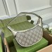 Gucci Ophidia GG Mini Hobo Bag in GG Canvas with White Leather