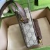 Gucci Ophidia GG Mini Bag in GG Canvas with Brown Leather