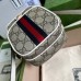 Gucci Ophidia GG Mini Bag in GG Canvas with White Leather
