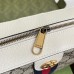 Gucci Ophidia GG Camera Bag in GG Canvas with White Leather