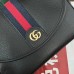Gucci Ophidia GG Small Shoulder Bag in Black Leather