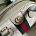 Gucci Ophidia GG Mini Top Handle Bag in White Supreme Canvas