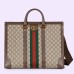 Gucci Ophidia Large Tote Bag in Beige GG Supreme Canvas