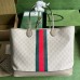 Gucci Ophidia GG Large Tote Bag in White GG Supreme Canvas